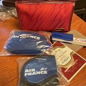 Vintage AIR FRANCE COMPLETE Airplane Amenity Bag Kit  CHARLES FRANTZ Le Club - Picture 1 of 11