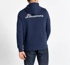 Craghoppers Mens Lautner Navy Size Medium Hoodie Relaxed Fit Sweatshirt Top BNWT - Picture 1 of 5