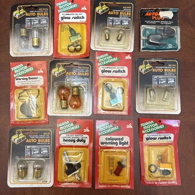 car accessories Lot Switches Light Bulbs Buzzer Vintage Accessory 1970s New - Image 1 of 4