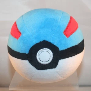 Pokemon Pokeball Great Ball Stuffed Plush Blue TOMY 2018 - Pre-Owned - Picture 1 of 4