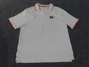 Georgia Bulldogs Shirt Mens xl nike ncaa football logo mascot white embroidered - Picture 1 of 15