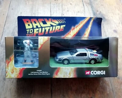 Corgi - Back To The Future DeLorean & Doc Brown Figure 2001 - Image 1 of 4