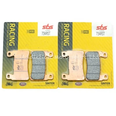 2x pares de pastillas de freno delanteras sinterizadas Honda CBR600RR 2003-2004 SBS - 734RST Foto 1 de 2