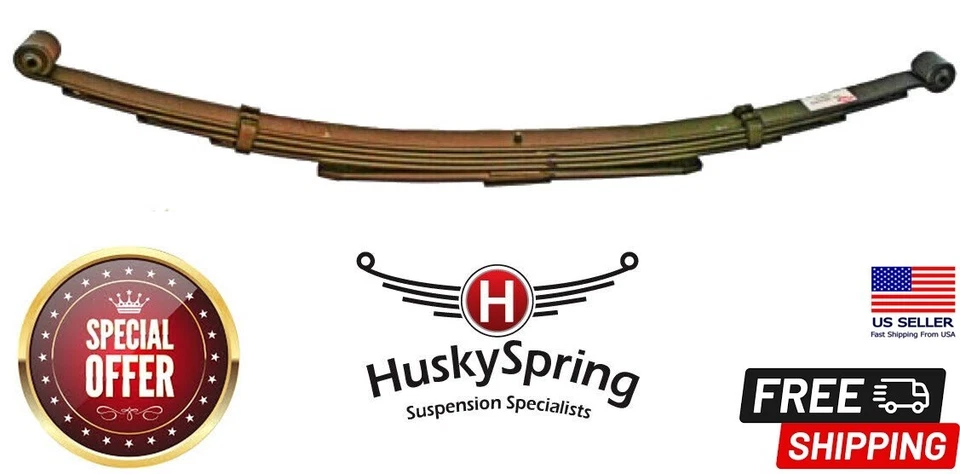 Nuevo paquete de 5 resortes de hoja HUSKY HD traseros para Toyota Tundra 2007-18 con bujes Foto 1 de 3