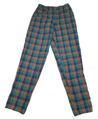 Pantalones a Cuadros FIORUCCI Años 80 RARO De Colección EE. UU. 30-31 Diseñador Punk Italia Retro Grunge Años 70 Foto 1 de 4
