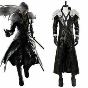 Final Fantasy Disfraz FF VII 7 Remake Sephiroth Cosplay Halloween Conjunto Chaqueta - Imagen 1 de 8