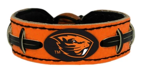 Oregon State Beavers Color Football Bracelet [NEW] NCAA Jewelry Wrist Necklace Cover