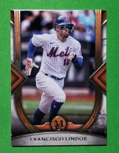 2022 Topps Museum Collection Francisco Lindor Mets #15 - Picture 1 of 2
