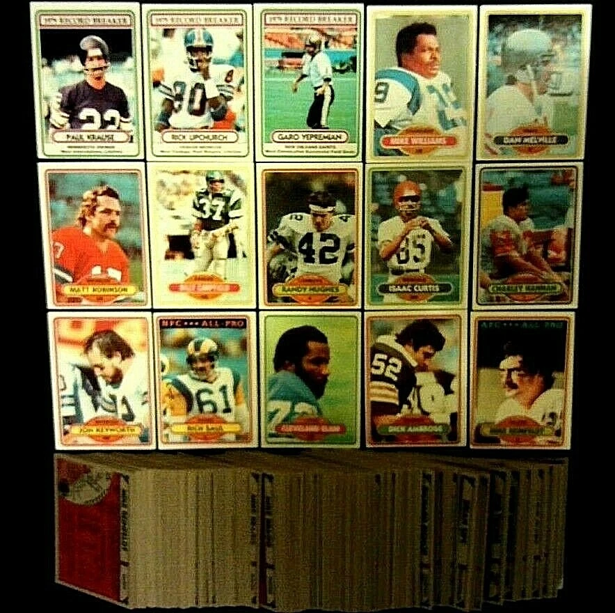 1980 Topps - Football Cards - #1-200 - Complete Your Set - You U Pick - Image 1 of 1