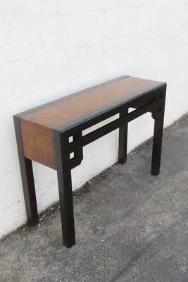 Mesa de entrada consola estrecha pequeña de dos tonos Hollywood Regency 5811 Foto 1 de 4