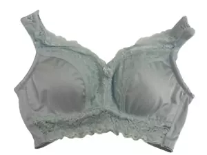 Rhonda Shear Blue Betty Pin Up Wireless Bra Padded Adjustable Back 673BP Size S - Picture 1 of 3