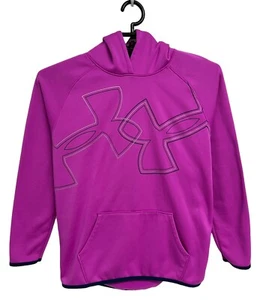 Under Armour Girl's Light Purple Pullover Fleece Lined Hooded Sweatshirt Size XL - Picture 1 of 13