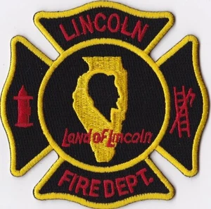 Lincoln Fire Dept. IL Firefighter Patch  - Picture 1 of 1