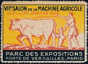 Stamp Label France Exposition 1928 Salon Paris Fiore Machine Fair Cinderella MNH - Picture 1 of 1