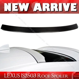 US 14-20 Fits Lexus IS250 IS300h Sedan Rear Window Roof Spoiler Carbon D Style - Picture 1 of 1