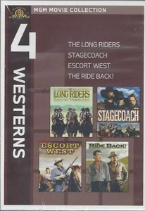 4 MGM WESTERNS STAGECOACH JOHN SCHNEIDER KRIS KRISTOFFERSON J. CASH NEW DVD - Picture 1 of 2