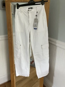 Mint velvet ivory cargo wide jeans 12R - Picture 1 of 5
