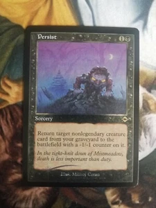 Persist MISPRINT ETCHED FOIL Magic MTG Card - Ink Error - M7 - Picture 1 of 2
