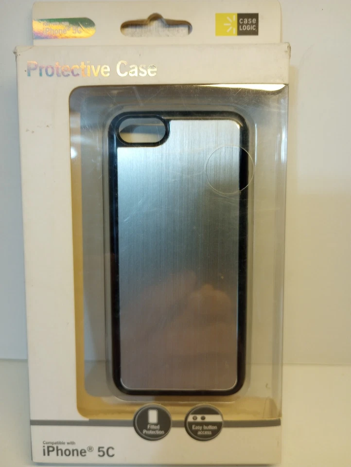 Case Logic Aluminum Protective Case for iPhone 5C silver/black - Image 1 of 2