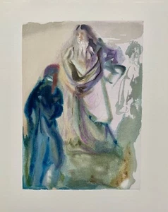 Salvador Dali 1960 DIVINE COMEDY PARADISE #28 Color Woodcut Wood Block Engraving - Picture 1 of 5