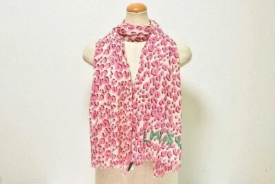 Louis Vuitton Estola Rosa Leopardo Estampado Stephen Sprouse Envoltura Foto 1 de 4