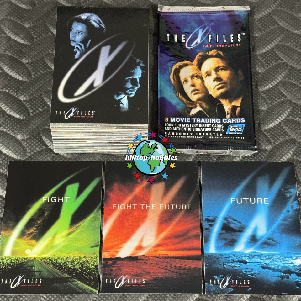 THE X-FILES FIGHT THE FUTURE COMPLETE 72-CARD TRADING CARDS SET +WRAP 1998 TOPPS - Image 1 of 1