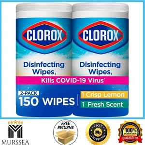 Clorox Disinficting Wipes Value Pack Bleach Free Cleaning Wipes 75Ct Each 2 Pack - Picture 1 of 12
