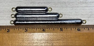 Bleistift Sinker Bottom Bouncer Bleigewicht Messingaugen beide Enden - Bild 1 von 2