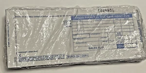 100 LONG 2 PART Credit Card Imprinter Sale Slips Credit Charge Receipt Drafts - Picture 1 of 1
