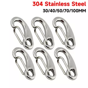 Snap hook screw carabiner key carabiner hook snap hook stainless steel - Picture 1 of 5