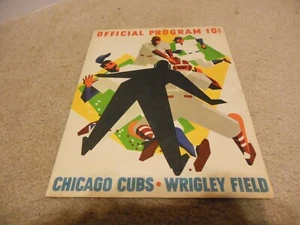 1963 Chicago Cubs Program/Scorecard Lou Boudreau autograph + 1953 Bowman Card - Picture 1 of 4