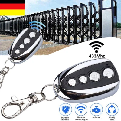 Handsender 4 Taste Tor Garagentor Öffner Fernbedienung 433MHZ Tor Rollen Funk - Bild 1 von 4