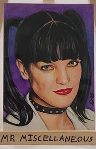 Boceto original ACEO de Sarah Silva - NCIS - Abby Sciuto - Pauley Perrette #33 - Imagen 1 de 2