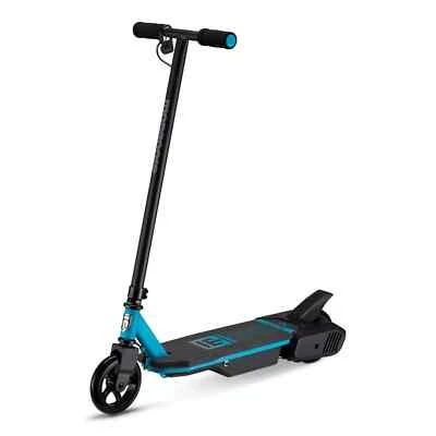 Mongoose React E1 Electric Scooter for Kids 8+, 6 mph, Black and Blue - Image 1 of 4