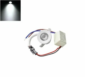Faretto led 1w a incasso punto luce bianca 6500k 1 watt mini faro bordo bianco - Imagen 1 de 3