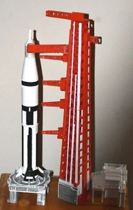 Custom 1/200 Launch Complex 34 Umbilical Tower pedestal 16 pc model Apollo 1 - Picture 1 of 11