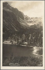 Postal Vysoké Tatry Popradske pleso s/w funcionó realmente 4. 7. 28 (708-AK016) - Imagen 1 de 2