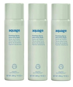 3 PACK! AQUAGE FINISHING SPRAY ULTRA-FIRM HOLD 10 OZ HAIRSPRAY LOT - STRONGER - Picture 1 of 1