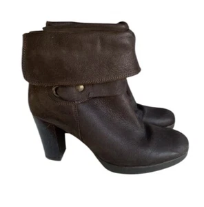 Clarks Mallory Botines Cuero Marrón Chocolate Puño Reino Unido 5.5 Con Tacón Caja - Imagen 1 de 13