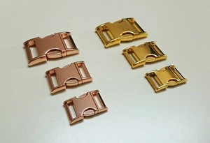 Noble cierre fundido a presión de zinc oro rosa 20 mm - Imagen 1 de 1