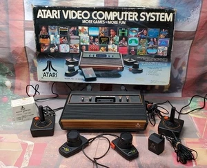 Vintage Atari Video Computer System Console in Box Complete tested *nice* - Picture 1 of 15