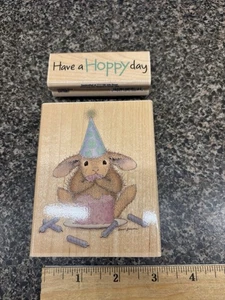 2007- STAMPABILITIES Rubber Stamps Its My Party HMJR1059 &Happy Day DR1087 - Picture 1 of 5