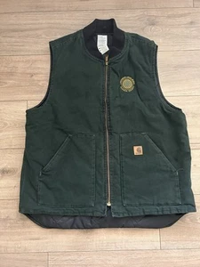 Carhartt V02 SPC USA Union Made Quilted Lined Vest Size XL Tall w/ Embroidery - Picture 1 of 8