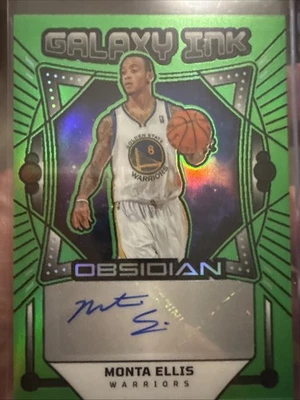 2024-25 Panini Obsidian Galaxy Ink Electric Etch Green Monta Ellis /25 #GI-MEG - Image 1 of 3