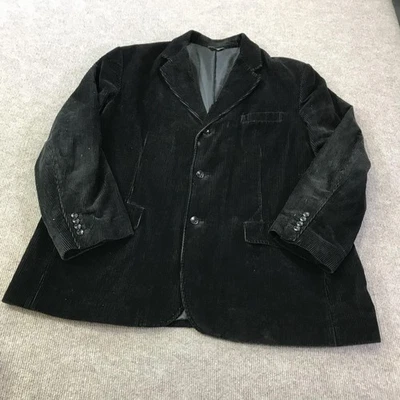 Chaqueta Eddie Bauer Para Hombres 4XL Negra Pana Blazer Abrigo Deportivo Forrado Informal Foto 1 de 4