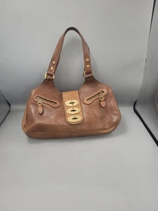 Mulberry Kensington Darwin Handbag Brown Tan Oak Leather Shoulder Bag & Dust-Bag - Picture 1 of 24