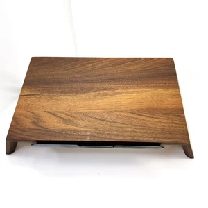 Supporto per laptop in legno di quercia - noce grande 15"-16" laptop - Foto 1 di 13