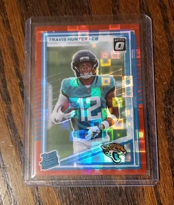 2025 Donruss Optic TRAVIS HUNTER RC #301 Optic RED PANDORA Rated Rookie JAGUARS  - Bild 1 von 2