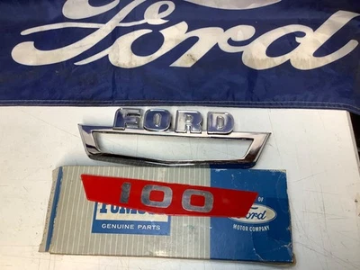 Nuevo de Lote Antiguo 1963 1964 1965 1966 Ford F100 Camioneta Capó Emblema Foto 1 de 4