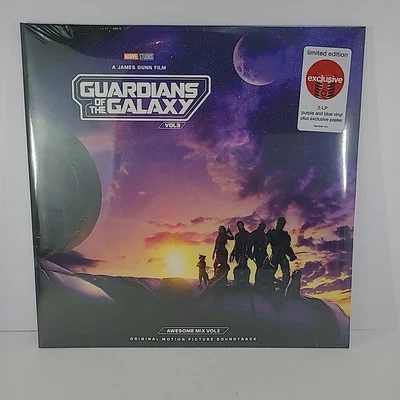 Guardians of the Galaxy Volume 3 Target Purple Blue Colored Vinyl 2 LP Poster  - Image 1 of 3